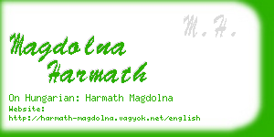 magdolna harmath business card